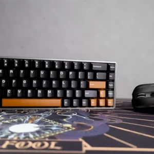 Akko gejming set sa MOD68 HE bežičnom magnetnom tastaturom, AG ONE L mišem i XXL podlogom